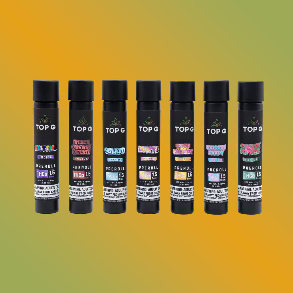 Top G THCa Pre-Rolls – Premium 1.5g Hemp Flower Joints