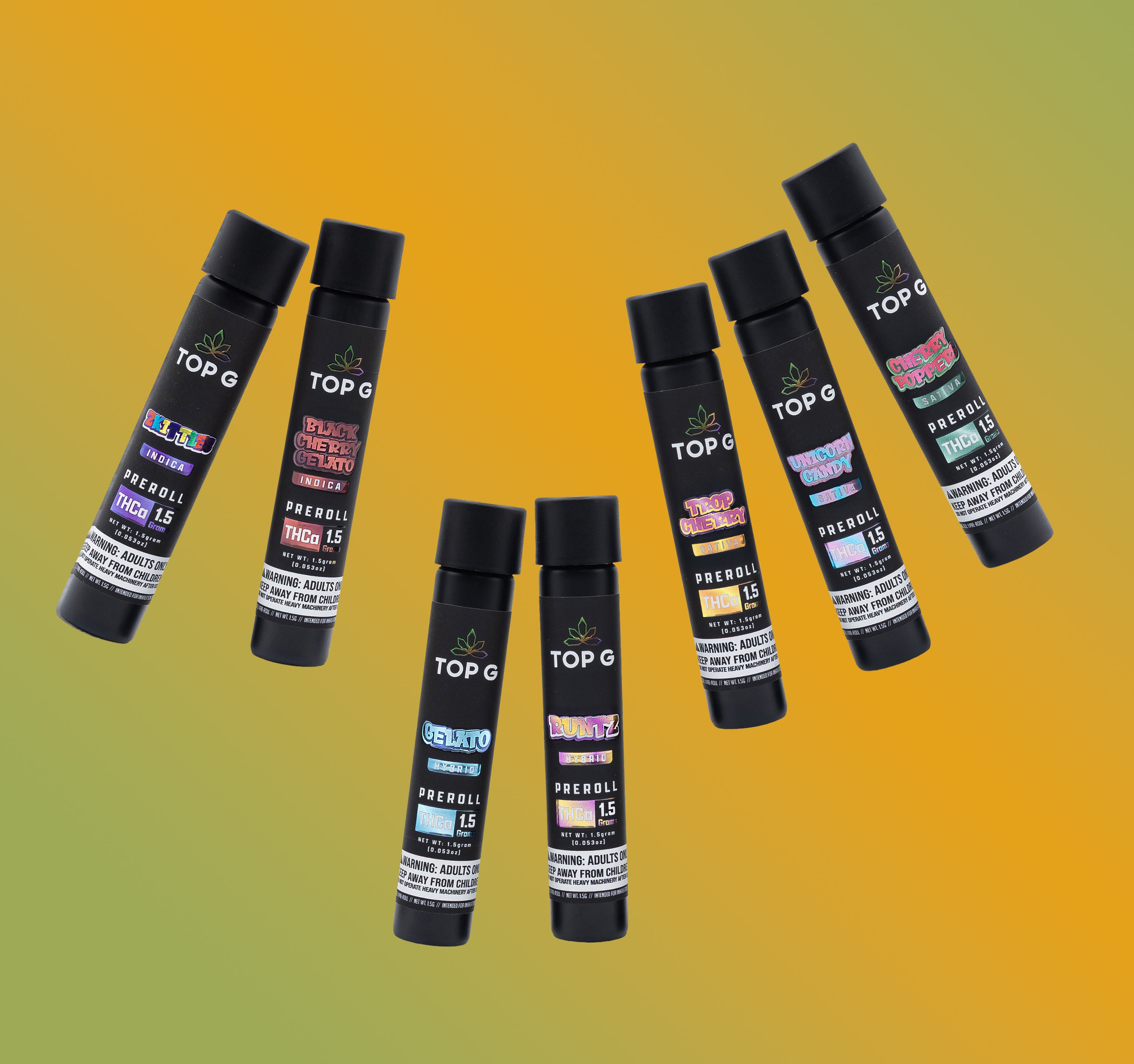 Top G THCa Pre-Rolls – Premium 1.5g Hemp Flower Joints